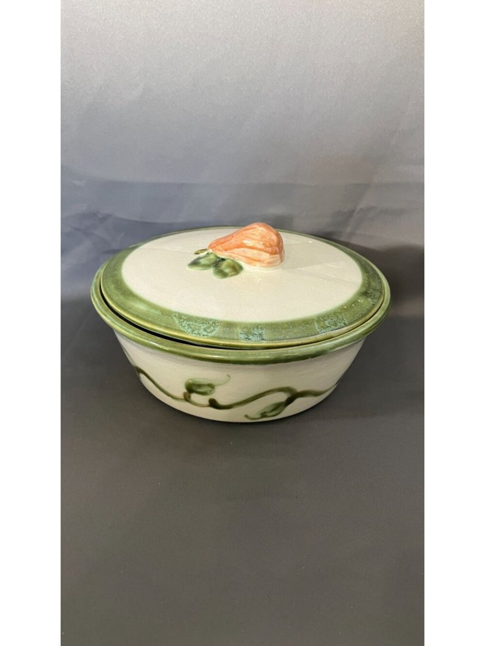 John B Taylor Ceramic Casserole Dish Lid Pear Design